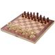 Hengda - Schachspiel Schach 29x29CM 3 in1 Spielbrett Neu Schach Schachspiel pearl Holz - Braun/Beige