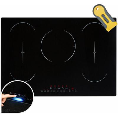 Arebos - Induktionskochfeld 9800 w 5 Kochfelder mit 2 Flexzonen 77 cm Autark mit Sensor Touch, Image
