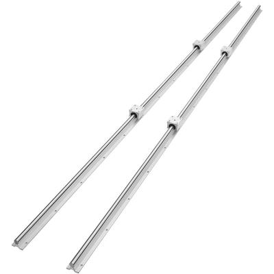 Linearführung Linearschiene 2 Stk. SBR20-1800mm Kohlenstoffstahl Aluminium Führungsschiene mit 4 Image