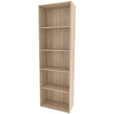 Bücherregal Bob, Sonoma, 60 x 190 cm mit 5 Fächern Vicco Image