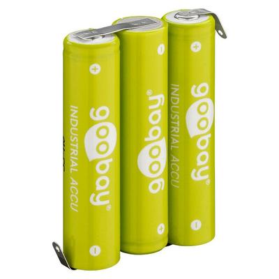 3x aaa (Micro) Akku - 800 mAh, Lötfahne (z), LSD-NiMH Akku (Ready-to-Use), 3,6 v (55581) - Goobay