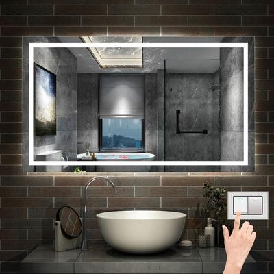 Aica Sanitaire - Wandspiegel mit Beleuchtung led Spiegel Badspiegel mit