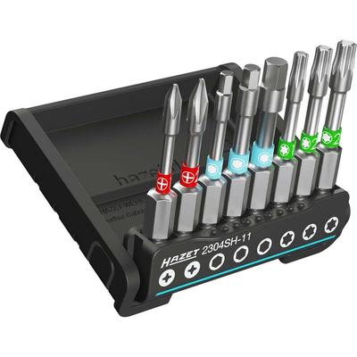 Hazet - 2304SH-11 Bit-Set 8teilig Innen T-Profil, Innen-Sechskant, Kreuzschlitz Phillips Image