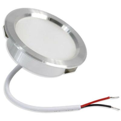 Trade Shop - 3W led-einbaustrahler, rund, warm, kalt, natürlich, matt-silberkante - Image
