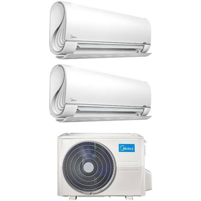 Midea - Dual Split Inverter Klimagerät BreezeleSS+ 12+12 mit M2OD-18HFN8-Q R-32 Wi-Fi Integrated