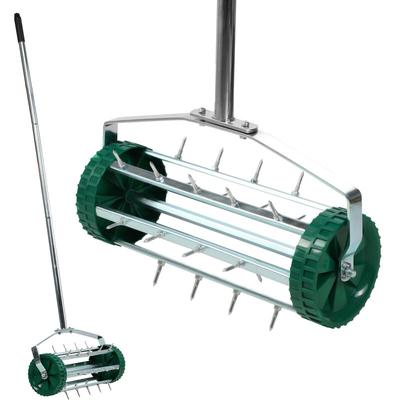 Handvertikutierer aus robusten Stahl, Aerifizierer mit 3,3cm Nägeln, 148cm - Kadax Image