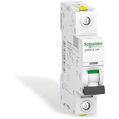 Schneider Electric - Leitungsschutzschalter iC60N, 1P, 10A, b Charakteristik A9F03110 Image