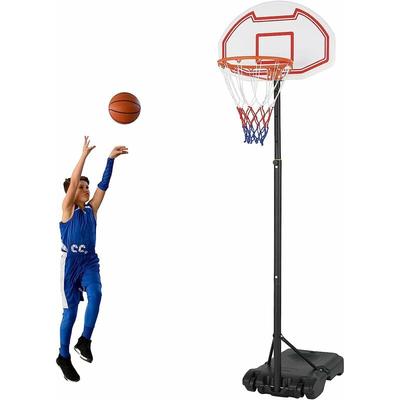 Liferun - Basketballkorb, Transportable Basketballständer mit Rollen, verstellbare Korbhöhe 160 bis