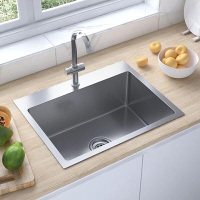 Bonnevie - Spüle Küchenspüle Handgemachte Einbauspüle - Edelstahl BV765250 Image
