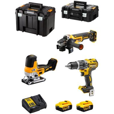 Kit DCK329P2T (DCD796 + DCG405 + DCS335 + 2 x 5,0 Ah + DCB115 + tstak ii + tstak vi) - Dewalt Image