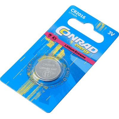 Knopfzelle cr 2016 3 v 1 St. 80 mAh Lithium - Conrad Energy Image
