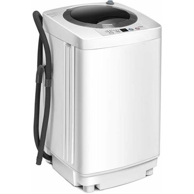 Waschmaschine Waschvollautomat, Mini Waschmaschine mit Pump, Schleuder, Display / 3,5kg / 240W/