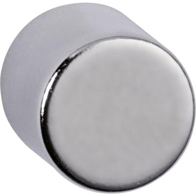 Maul - Neodym Magnet (ø x h) 10 mm x 10 mm Zylinder Silber 4 St. 6166896