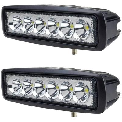 2 x 18W LED-Scheinwerfer LED-Scheinwerfer Zusatzscheinwerfer Tiefe für Off-Road Autos 12V 6 LEDs