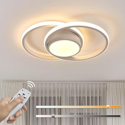 Deckenleuchte Dimmbare Moderne Rund Deckenlampe 3000K-6000K Für Wohnzimmer Schlafzimmer Esszimmer Image
