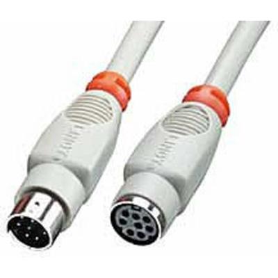 Seriell Verlängerungskabel [1x Mini-DIN-Stecker - 1x Mini-DIN-Buchse] 2.00 m Grau - Lindy Image