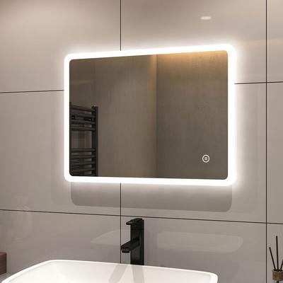 S'afielina - led Badspiegel 45 x 60cm Spiegel mit Beleuchtung Wandspiegel mit Beschlagfrei