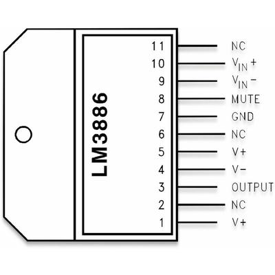 Texas Instruments - Audio-Leistungsverstärker LM3886TF/NOPB,