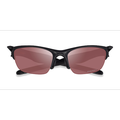 Unisex s rectangle Matte Black Plastic Prescription sunglasses - Eyebuydirect s Oakley OO9153 Half Jacket 2.0