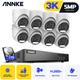 3K Kit di Videosorveglianza 16CH 5 in 1 Video H.265+ dvr Dual Light Analog 5MP Microfono