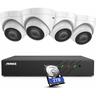 Kit telecamera di sorveglianza esterna 5MP 8CH PoE, kit di videosorveglianza con nvr da 2 tb e 4