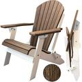 DuraWeather PolyÂ® Classic King Size Folding Adirondack Chair