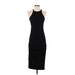 Michael Stars Casual Dress - Sheath High Neck Sleeveless: Black Print Dresses - Women's Size X-Small