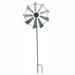 Outdoor Decor Yard Windmill Wind Pinwheel Retro Metal Wind Iron Art Rotatory Windmill Garden Stake Decoration Modern