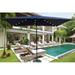 10 x 6.5FT Patio Umbrellas with Solar LED Lighted Outdoor Rectangular Umbrellas with Crank and Push Button Tilt for Garden Backyard Pool Swimming Pool Navy Blue