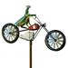 Metal Wind Spinner Praying Mantis Bicycle Motorcycle Windmill Stake Statue for G