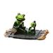 Garden Pond Turtle Resin Sculpture Realistic Turtle/Frog Figures Pond Decoration for Garden Yard Swimming Pool Fountain Fish Tank