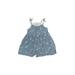 OshKosh B'gosh Romper: Blue Floral Skirts & Rompers - Size 24 Month