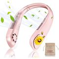 Portable Neck Fan 2021 New Hands Free Bladeless Fan 9000mAh Rechargeable y Operated Hanging Personal