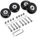 Kingtowag Wheel Roller Drill Bits Bearings Wheels Wheels Caster Replacement Rubber Swivel Suitcase Luggage Tools & Home Improvement Clearance