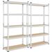 GEROBOOM Shelves 5 Tier Adjustable Metal Shelving Unit Utility Shelves Garage Racks for Warehouse Garage Pantry Kitchen- Blue 29.5 x 12 x 60 Inch 3PCS