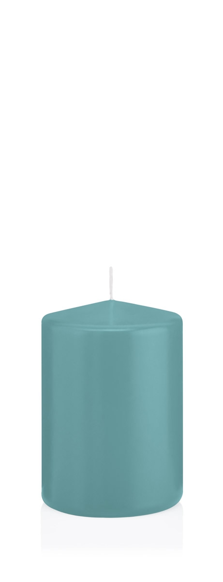Wiedemann Kerzen Stumpenkerzen Türkis Ø 68 x 100 mm, 12 Stück Image