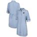 Women's Tommy Bahama Blue/White Chicago Bears Chambray Stripe Cover-Up Shirt Dress