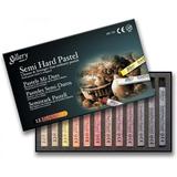 Gallery Semi-Hard Pastels Cardboard Box Set Of 12 - Earth Tones