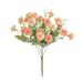 Clearance! Hilingoto Simulation Decorations Artificial Flowers Artificial Rose Flower Flowers Simulation Rose Wedding Bouquetss Fake Floral Rose Flower Silk Flower Hand Tied Bouquet Pink