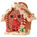 Christmas Scene Village Houses LED Lighted Christmas Buildings Christmas Glowing Small House