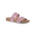 Women's Thrilled Casual Sandal by Cliffs in Pink Burnished Smooth (Size 8 1/2 M)