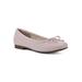 Wide Width Women's Bessy Casual Flat by Cliffs in Pale Pink Smooth (Size 7 W)