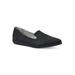 Women's Melodic Casual Flat by Cliffs in Black Nubuck (Size 6 1/2 M)