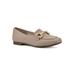 Wide Width Women's Bestow Casual Flat by Cliffs in Natural Smooth (Size 9 W)