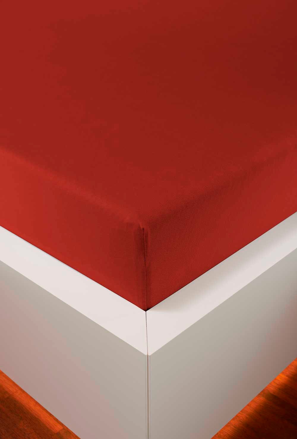 Spannbettlaken BELLANA "Jersey-Elasthan Aqua in Gr. 90x200, 140x200 oder 180x200 cm", rosa (kupfer), 1 Stk., Jersey, 100x200 100x210 100x220 110x200 110x210 110x220 120x200 120x210 120x220 90x200 90x210 90x220 35, Jersey, Obermaterial: 97%...