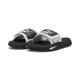 Sandale PUMA "SoftridePro 24 V Slides Erwachsene" Gr. 42, schwarz-weiß (white black) Schuhe Puma