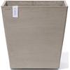 Blumentopf ECOPOTS "Rotterdam mit Rollen 50 Taupe", grau (taupe), B:50,2cm H:49,5cm T:50,2cm Ø:46,6cm, Kunststoff, Pflanzgefäße, für innen und außen: frostsicher, bruchsicher und lichtbeständig