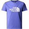 "T-Shirt THE NORTH FACE ""B S/S EASY TEE"" Gr. M (134/140), blau (dopamine blue) Kinder Shirts T-Shirts"