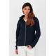 Sweatjacke ALIFE & KICKIN "RanaAK A Sweat Jacket Damen Kapuzensweatjacke, Jacke" Gr. S, blau (marine) Damen Sweatjacken