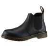 Chelseaboots DR. MARTENS "2976 Kinder SOFTY T", Kinder, Gr. 38,5, schwarz, Leder, klassisch, Schuhe, Kinderstiefel, Freizeitschuh mit Reißverschluss, Stretcheinsatz